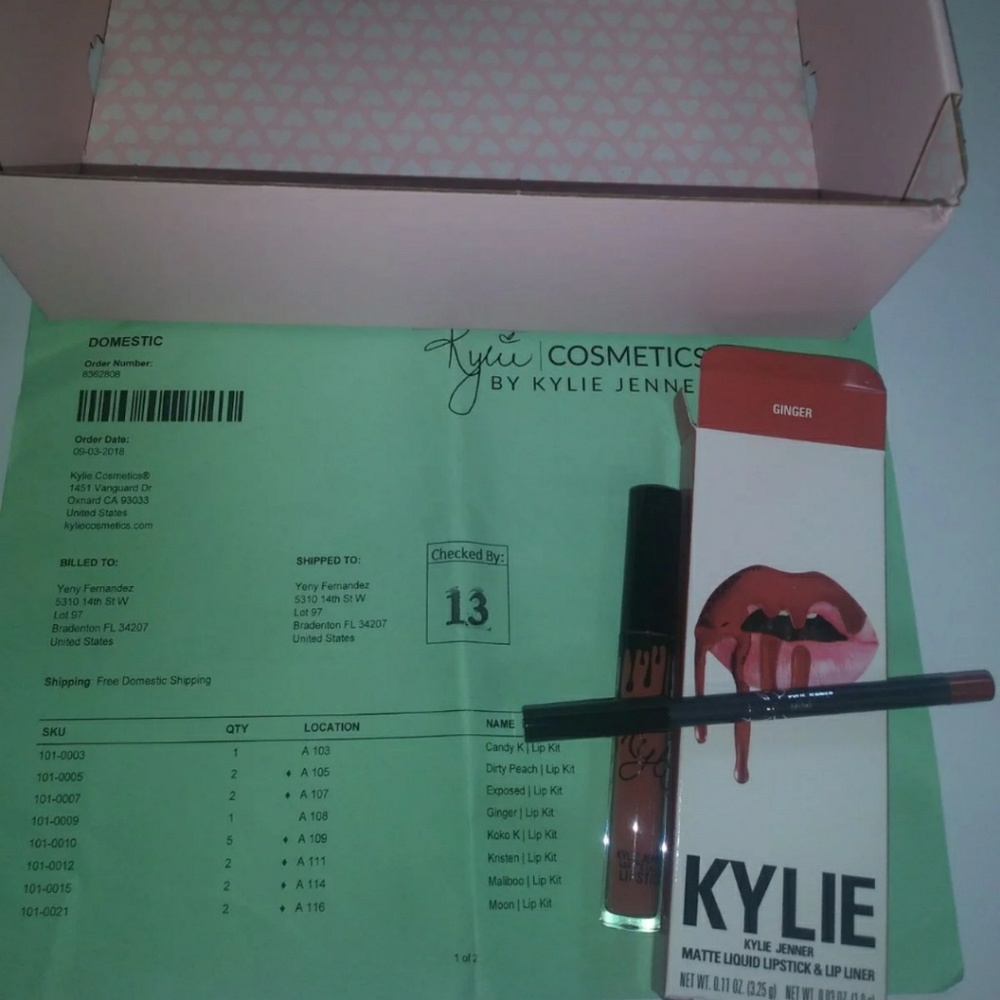 Kylie Jenner Matte Lip Kit GINGER